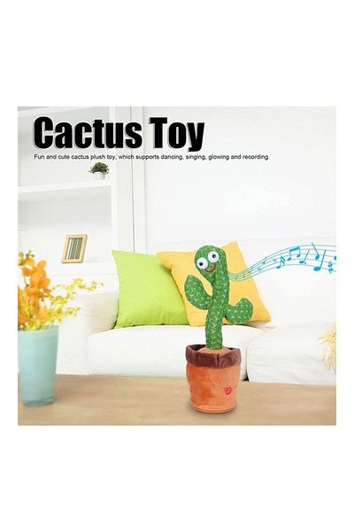 Generic Dancing Cactus Plush Stuffed Toy with Music