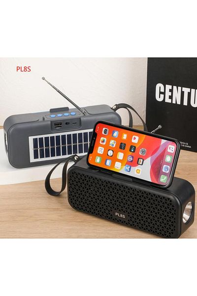 Dexia Portable Bluetooth Stereo Speaker With Solar Charging Pl8S