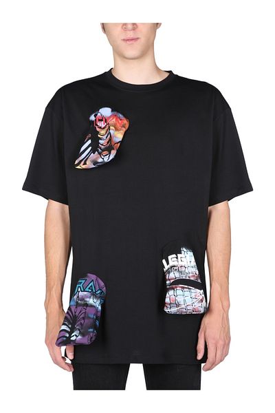 Raf Simons Tricou cu detalii imprimate