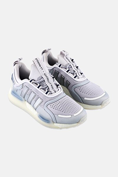 adidas حذاء Nmd _ V3 للأولاد للأنشطة الخارجية برباط، رمادي