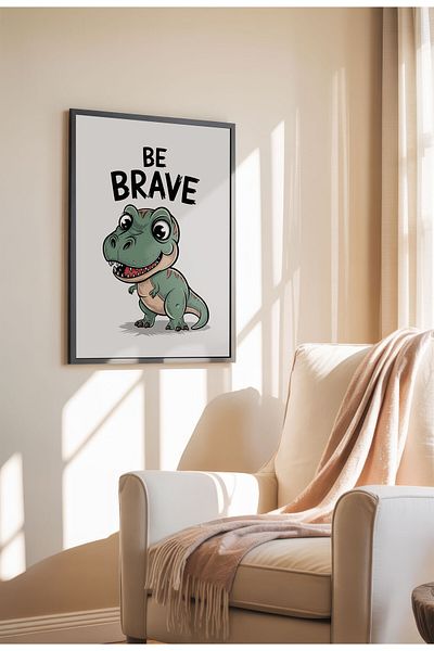 21mxm Kids Motivational Poster, Cute Animal Canvas, Nursery Wall Art, Little Dreamers 2025