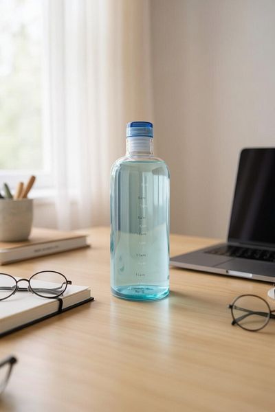 UCR HOME Colorful Glass Bottle Water Flask Water Bottle Detox Sports Luxury Water Bottle Camping Yoga 700ml