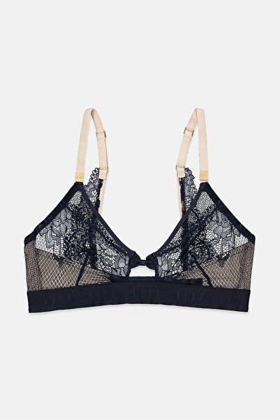 ELLE حمالة صدر نسائية غير مبطنة، لون أزرق داكن