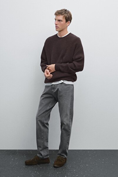 Massimo Dutti %100 kaşmir fitilli triko kazak