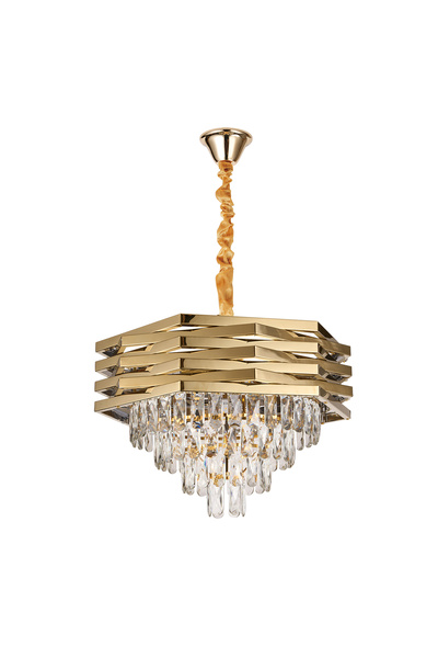 Apliqa Corde 50'Lik Gold Kaplamalı Kristal Avize