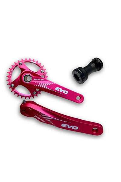 Evo 34T Kırmızı Hollowtech Göbek Tek Yaprak Aynakol