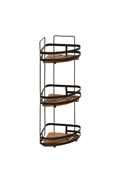 Five Simply Smart Blackacia 3-Tier Corner Shower Caddy