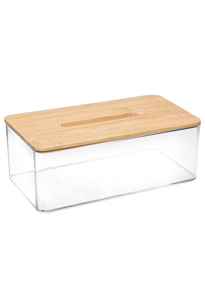 Five Simply Smart Selena Rectangular Bamboo Tissue Box