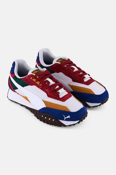 Puma Kids Boy Blktop Rider Lace Up Outdoors Shoes, Multicolor