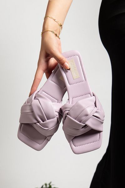 Mulini Women's Slippers with Knot Detail – Flat Sole, Soft Band, Stylish Summer Fashion