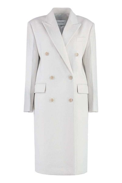 Calvin Klein Calvin Klein Double-Breasted Wool Coat