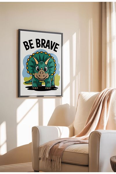 21mxm Kids Motivational Poster, Cute Animal Canvas, Nursery Wall Art, Little Dreamers 2025