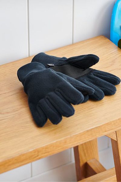 Tchibo Kids Boy 1 Pair Plain Gloves, Navy Blue