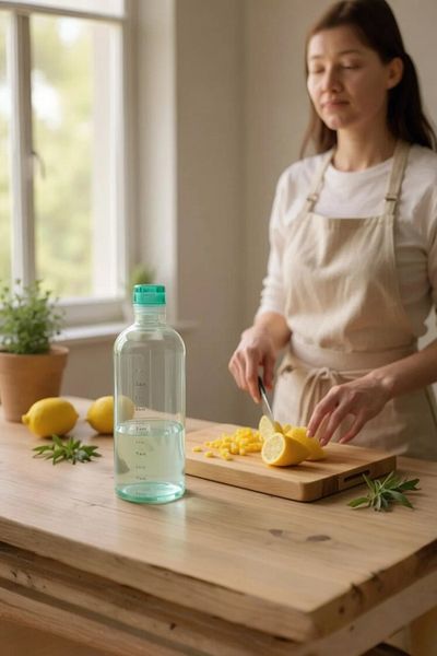 UCR HOME Colorful Glass Bottle Water Flask Water Bottle Detox Sports Luxury Water Bottle Camping Yoga 700ml