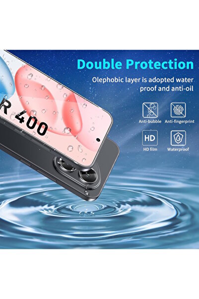 m.tk moveteck Honor 400 Uyumlu Ekran Koruyucu Kırılmaz Cam 9H Temperli Ekran Camı Şeffaf Passifik