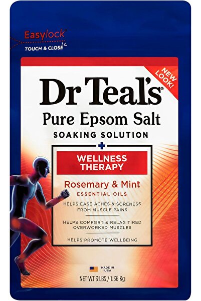 Dr Teals ملح استحمام إبسوم من دكتور تيلز بنكهة إكليل الجبل والنعناع 1360 جم