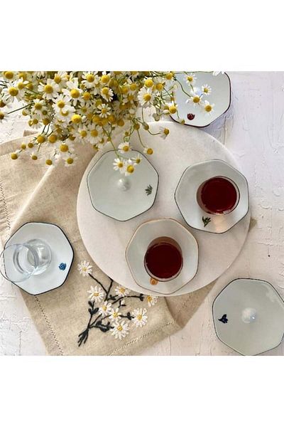 Koleksiyon Mislina Tea Cup Set 6 Lotus