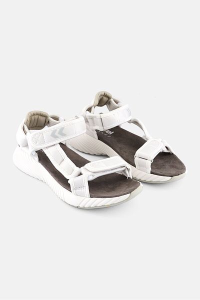 hummel Kids Boy Open Trek Velcro Closer Sandals, White