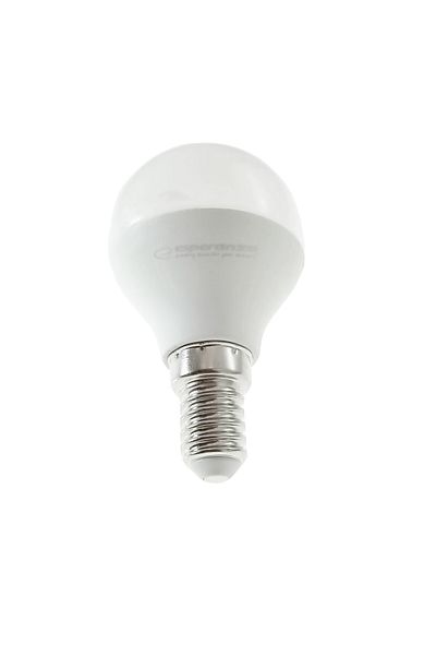 ESPERANZA Classic LED Bulb E14 G45, Ell152, 6w, 3000k, 580lm, 220v, Energy Class A
