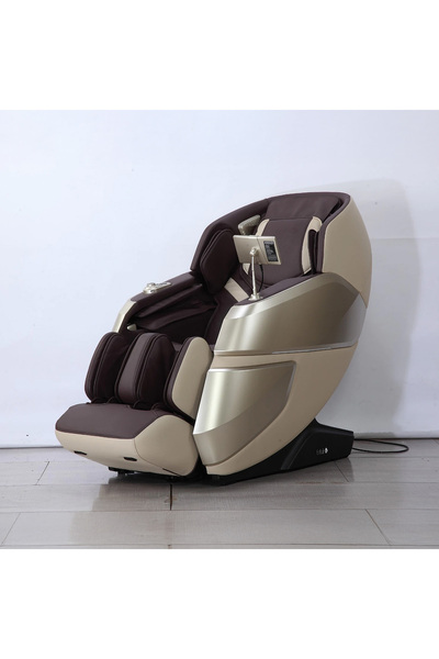 BACK COMFORT Relaxation chair with 3D & 4D massage tech - Brown - Back Comfort