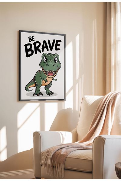 21mxm Kids Motivational Poster, Cute Animal Canvas, Nursery Wall Art, Little Dreamers 2025