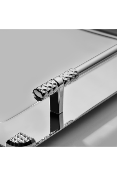 Nehir Paris Saten 2'li Çelik Tepsi Seti