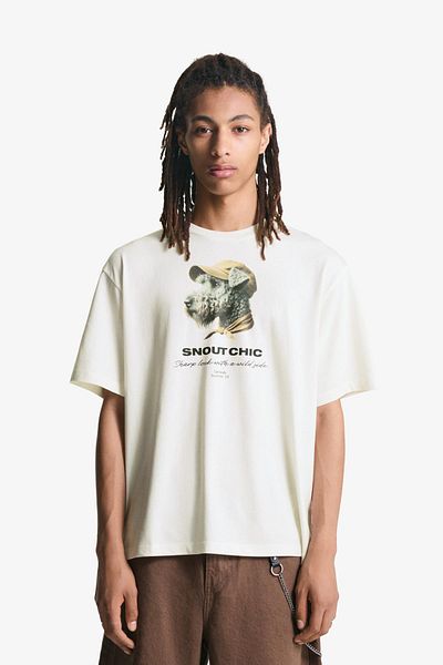 Bershka Short sleeve T-shirt with print
