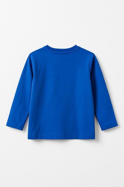 LUESS Tricou cu mânecă lungă imprimat 100% bumbac pentru băiat - Saks (3-4 ani 8-9 ani)