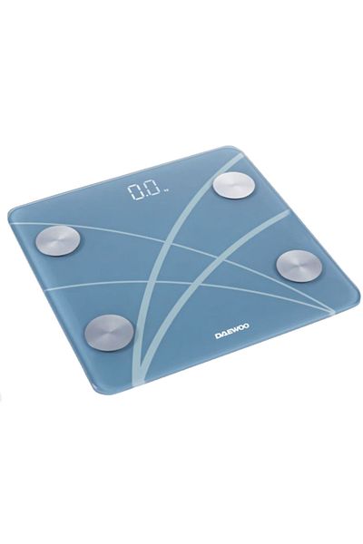 Daewoo Electronic bathroom scale with Bluetooth Daewoo, 180 kg, Automatic start, Bluetooth 4.0, Blue