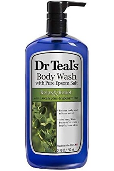 Dr Teals غسول الجسم دكتور تيل، للاسترخاء والراحة برائحة الأوكالبتوس والنعناع،...