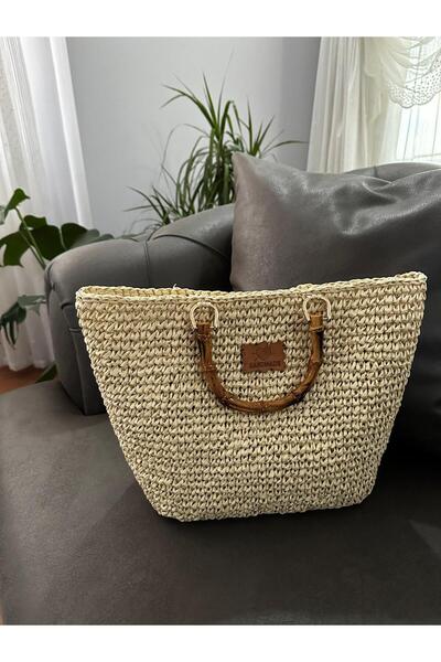 Milano Hand Knitting Straw Bag