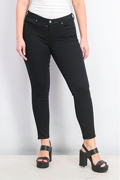 Guess Women Skinny Fit Dark Wash Stretchable Denim, Black