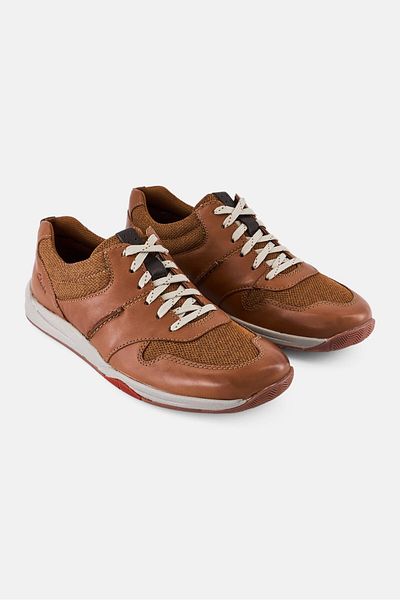 CLARKS Men Standard Langton Race Lace Up Casual Shoes, Dark Brown
