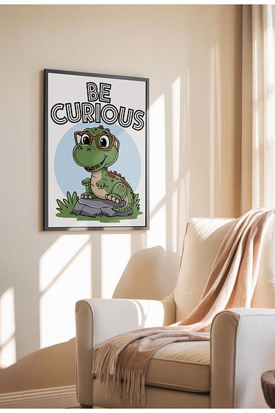 21mxm Kids Motivational Poster, Cute Animal Canvas, Nursery Wall Art, Little Dreamers 2025