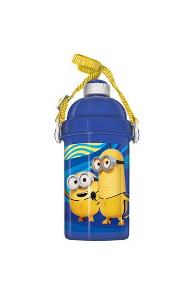 rexa Minions: The Rise of Gru Kids' Water Bottle – 500ml Leak-Proof, Durable, Blue & Yellow
