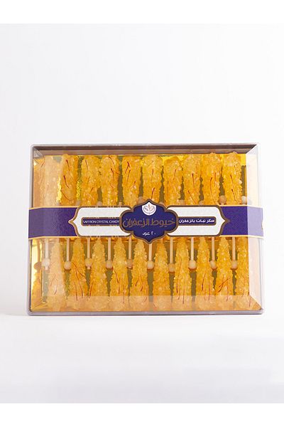 Saffron Threads Rock sugar with saffron (20 sticks)