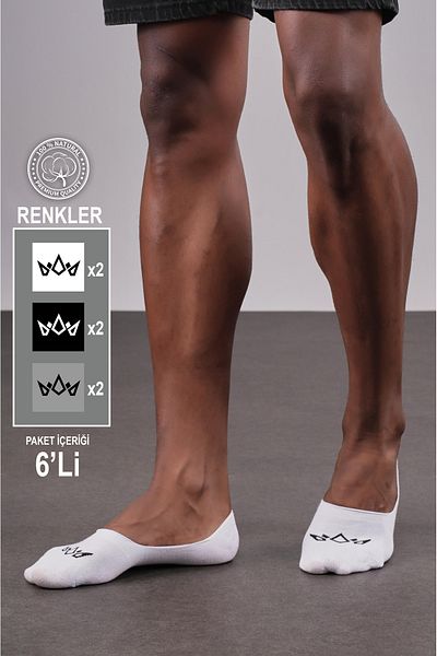 Butik 6 Pack Unisex Bamboo Ballerina Socks