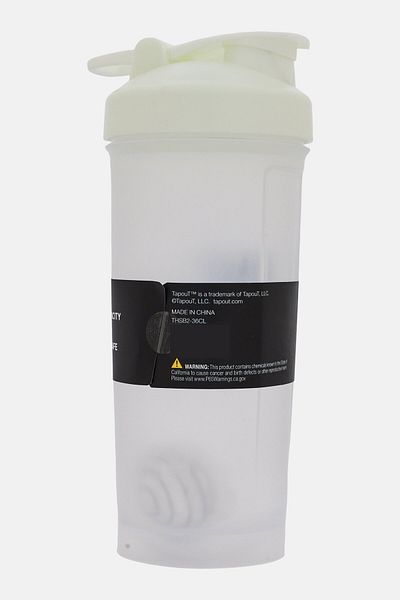Tapout Fitness Shaker Bottle 1000ml, White