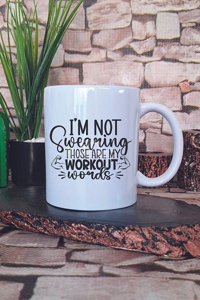 giftkonsept I'M Not Swearing Printed Funny Gym Sports Training Spirit Gift Printed Mug Cup