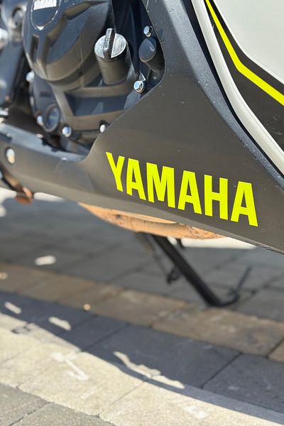 Banxtre Neon Yellow Yamaha Lettering Sticker for Lower Beard for Yamaha Engine Assembly