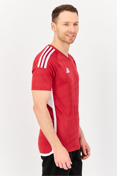 adidas Men Sportswear Fit Short Sleeve Training T-shirt, Red