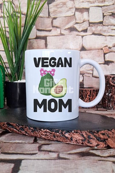 giftkonsept Vegan Mom Gift Printed Tea Coffee Presentation Mug Cup