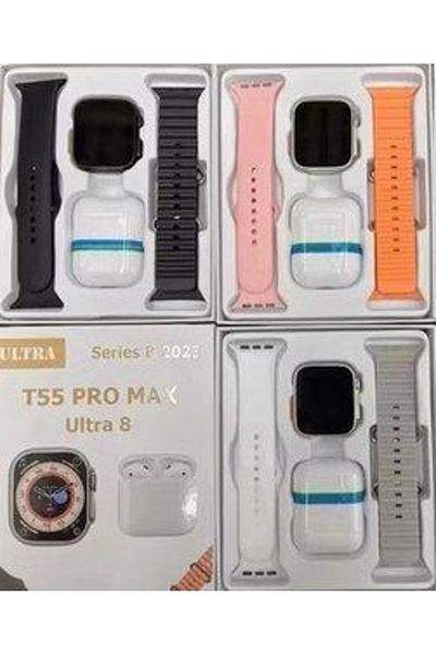 Dexia Set complet – casti wireless ceas smart S20 Pro Max, ecran AMOLED 2.2″, carcasa rezistenta,