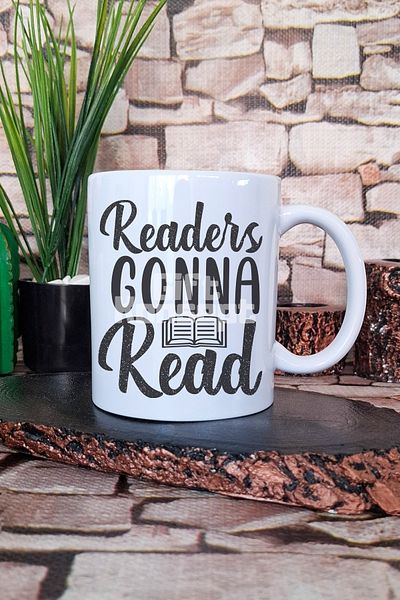 giftkonsept Readers Gonna Read Written Book Reading Slogan Gift Printed Tea Coffee Presentation Mug Cup