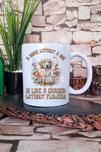 giftkonsept A House Is Not a Home Without a Dog Gift Printed Tea Coffee Presentation Mug Cup