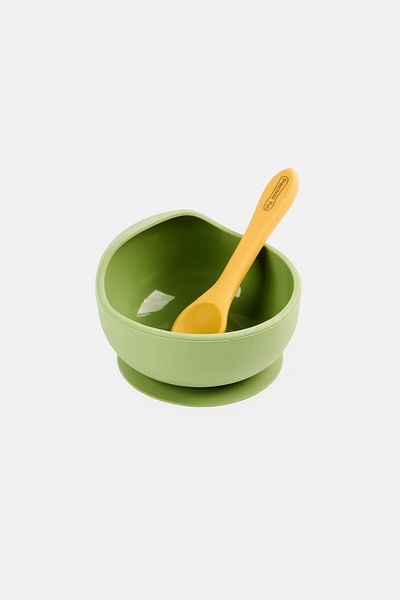 Preschool Fun 2 Piece Baby Dish And Utensil Set, Multicolor