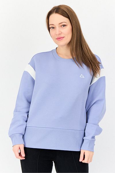 Giordano G-Motion Women Sportswear Fit Long Sleeve Outdoor Sweatshirt, Blue