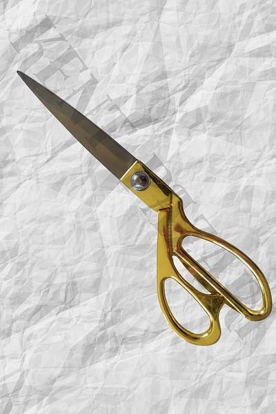 Kent Pazarı Professional Tailor Scissors Fabric, Leather, Jeans Cutting 26cm 10.5" Golden Yellow Stainless Steel