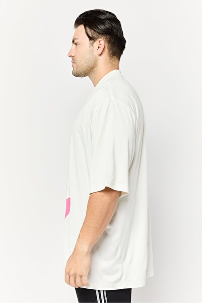 adidas Men Sportswear Fit Short Sleeve Outdoor T-Shirt, Off White