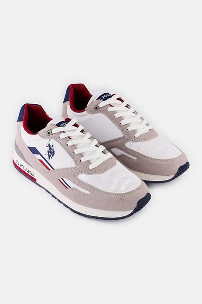 U.S. Polo Assn. Men Eco Suede-Textile Lace Up Casual Shoes, Multicolor